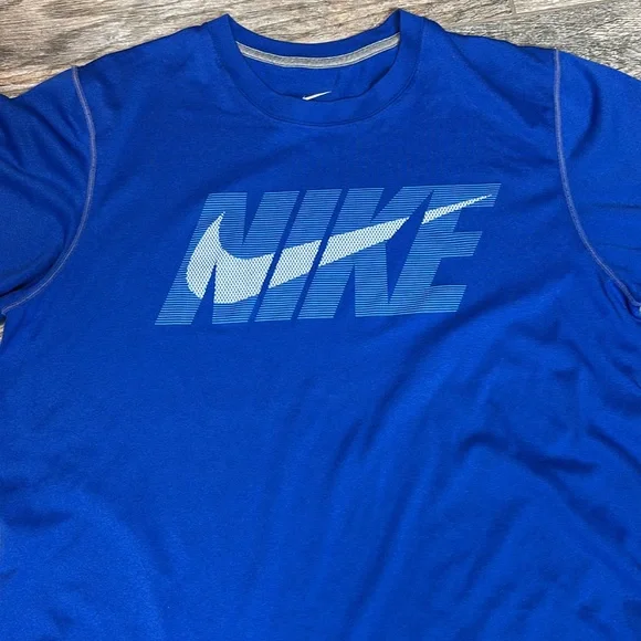 Nike Blue Short Sleeve Dri-FIT Tee - Picture 6 of 6